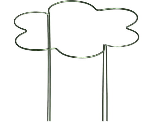 Pflanzenstütze aus Metall in Wolkenform