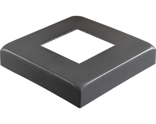 Pfostenkappe für Pfostenanker Aluminium 14,5 x 14,5 cm grau