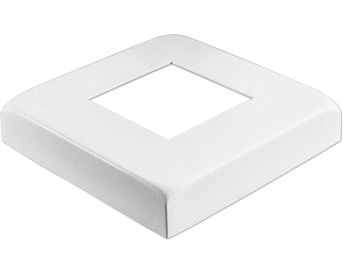 Pfostenkappe für Pfostenanker Aluminium 14,5 x 14,5 cm weiß