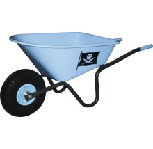 CAPITOGartenschubkarre Blau Piraten-Logo 89 cm x 43 cm x 42 cm 20 l