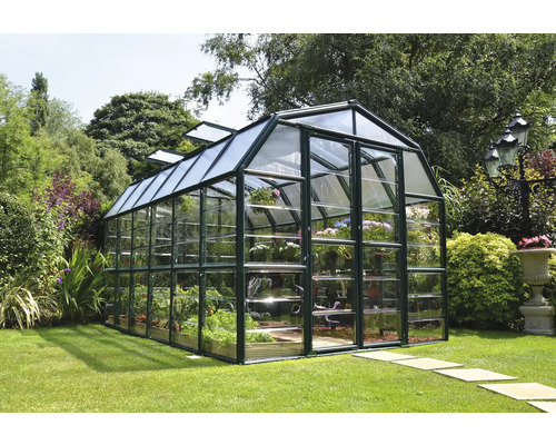 Gewächshaus Grand Gardener Polycarbonatplatten 0,8 mm 389 x 265 cm grün