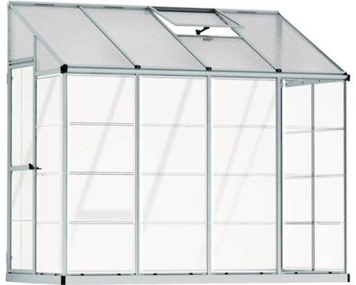 Gewächshaus mit Aluminiumrahmen und transparenten Paneelen