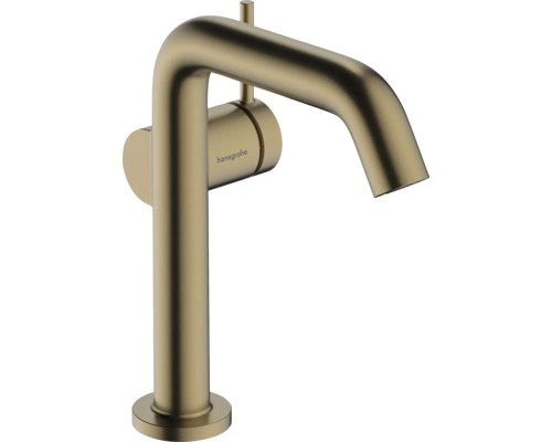 hansgrohe Waschtischarmatur TECTURIS S 150 Fine CoolStart EcoSmart+ mit Push-Open Ablaufgarnitur brushed bronze gebürstet 73340140