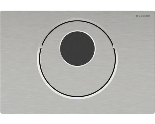 Betätigungsplatte GEBERIT Sigma10 WC-Steuerung berührungslos Infrarot Netzbetrieb Platte edelstahl gebürstet / Taster edelstahl gebürstet 115.890.SN.6