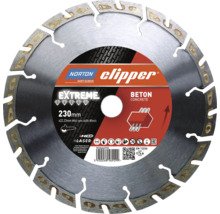 Norton Clipper Diamanttrennscheibe mit 230 Millimeter Durchmesser für Beton