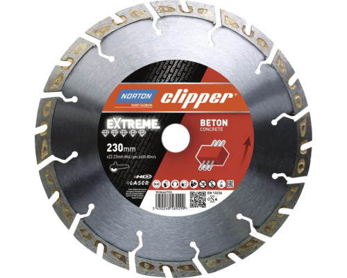 Diamanttrennscheibe Norton Clipper Extreme Beton Ø230x22,23mm