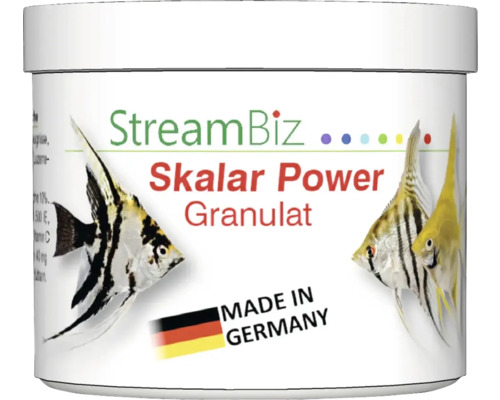 Aquariumfischfutter StreamBiz Skalar Power Granulat - L 80 g StreamBiz Skalar Power Granulat Fischfutter