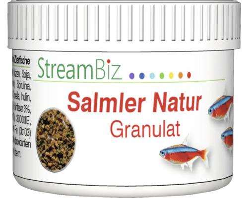 Aquariumfischfutter StreamBiz Salmler Natur Granulat 40 g