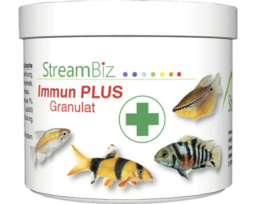 Aquariumfischfutter StreamBiz Immun Plus Granulat 80 g