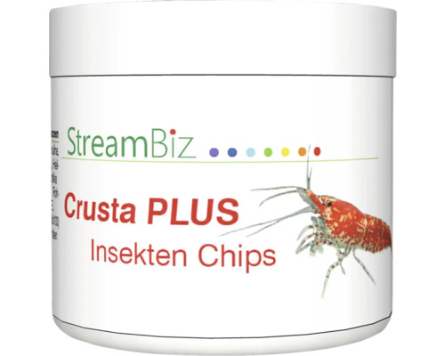Aquariumfischfutter StreamBiz Crusta Plus Insekten Chips 40 g