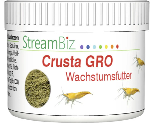 Aquariumfischfutter StreamBiz Crusta Gro Wachstumsfutter 40 g