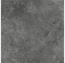 Quadratische, graue Fliese mit matter Oberfläche und Steinoptik