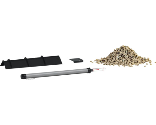 LECHUZA Zubehör Set mit Pflanzeinsatz, Erdteiler, Wasserstandsanzeiger und Pflanzsubstrat