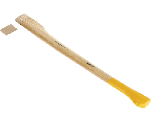 Axtstiel aus Holz mit Keil und Kunststoffschutz