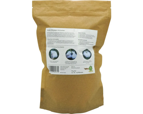 Packung Schafwollpellets gegen Schnecken