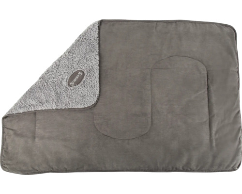 Graue Hundedecke mit Scruffs Logo