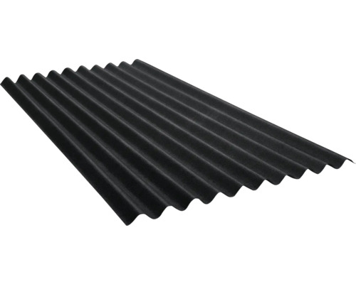 Onduline Ondalux® Bitumenplatte im Sinusprofil 95/34 intensiv schwarz 2000 mm x 950 mm x 2,6 mm