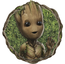 Groot-Figur im Rahmen