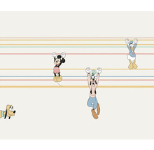 Tapete mit Mickey Mouse, Goofy, Donald Duck und Pluto Motiv