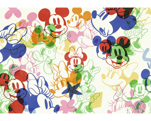 Fototapete Vlies IADX8-120 Into Wonderland Mickey and Minnie 8-tlg. 400 x 250 cm