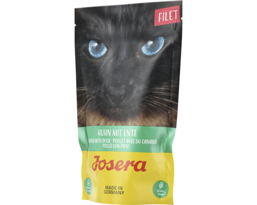 Katzenfutter nass Josera Filet Huhn mit Ente 70 g getreidefrei