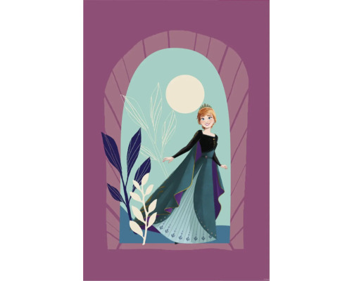 Anna von Die Eiskönigin Wandbild mit Pflanzenmotiven
