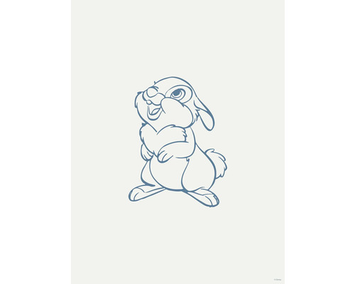 Illustration eines aufrecht stehenden Hasen