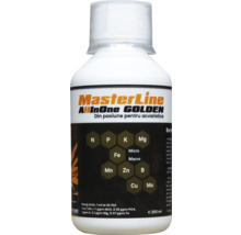 Masterline All in One Golden Dünger für Aquarienpflanzen, 200 ml Flasche