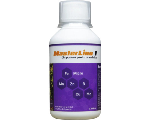 Aquariumpflanzendünger MasterLine I 200 ml Mikronährstoff Kombidünger MasterLine I Flüssigdünger für Aquarien, 200 ml
