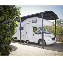 Einzelcarport, Carport für Wohnmobil CANOPIA by Palram Alpine 4300 höhenverstellbar 359 x 435 cm anthrazit