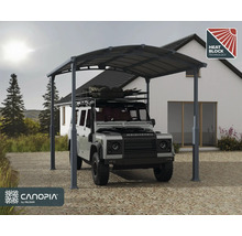 Einzelcarport, Carport für Wohnmobil CANOPIA by Palram Alpine 4300 höhenverstellbar 359 x 435 cm anthrazit
