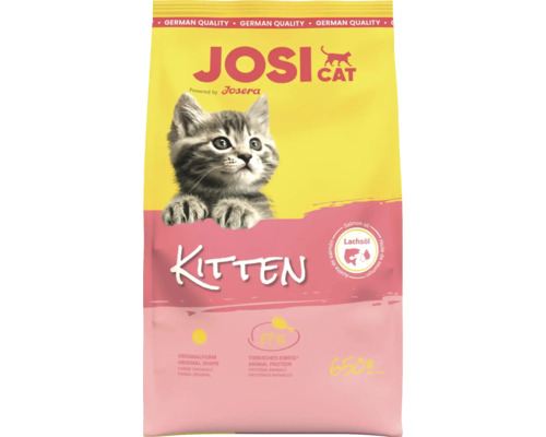 Katzenfutter trocken JosiCat Kitten 650 g getreidefrei, mit Lachsöl