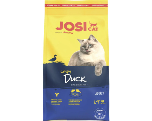 Katzenfutter trocken JosiCat Crispy Duck 1,9 kg