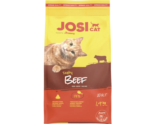 Katzenfutter trocken JosiCat Tasty Beef 1,9 kg