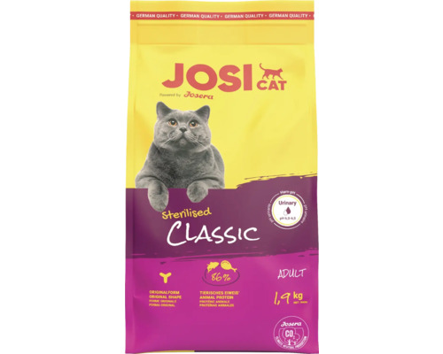 Katzenfutter trocken JosiCat Sterilised Classic 1,9 kg