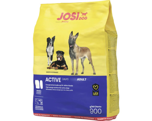 Hundfutter trocken JosiDog Active 900 g