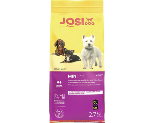 Hundfutter trocken JosiDog Mini 2,7 kg glutenfrei