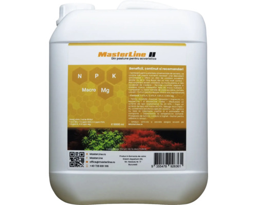 Aquariumpflanzendünger MasterLine II 5000 ml Makronährstoff Kombidünger MasterLine II Dünger für Aquarienpflanzen im Kanister