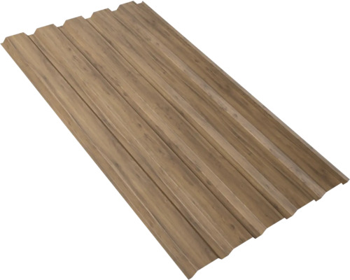 PRECIT Trapezplatte für Wand W35LA Eiche Fix-Breite 1070 mm x Stärke 0,5 mm (Meterware ab 150 bis max. 900 cm) PRECIT Trapezplatte für Wand W35LA Eiche Fix-Breite 1070 mm x Stärke 0,5 mm (Meterware ab 150 bis max. 900 cm)