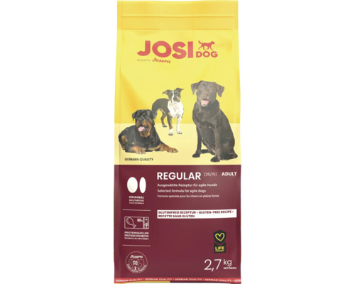 Hundfutter trocken JosiDog Regular 2,7 kg