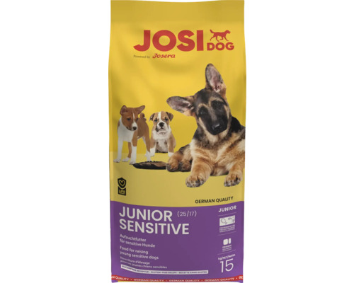 Hundefutter trocken JosiDog Junior Sensitive 15 kg Aufzuchtfutter für sensible Hunde