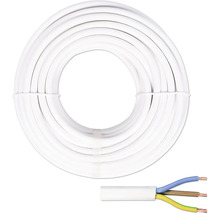 Weiße Elektroinstallationsleitung im Ring