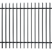 Zaunfeld Porto 200 x 180 cm inkl. 4 Halter, 15 vertikale Profillatten 25x38 mm anthrazit