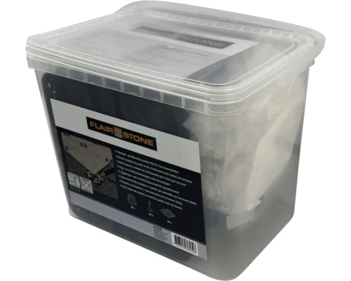 Flair Stone Abstandhalter Set für Terrassenplatten in transparenter Aufbewahrungsbox