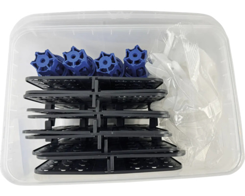 Kunststoffbehälter mit Bewässerungselementen und Bewässerungsmatten