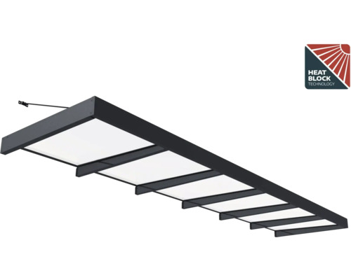 Terrassenüberdachung mit Wärmeblock Technologie