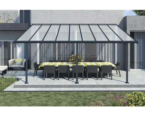 Terrassenüberdachung CANOPIA by Palram Sierra 3x5.46 555 x 295 cm anthrazit Terrassenüberdachung CANOPIA by Palram Sierra 3x5.46 555 x 295 cm anthrazit