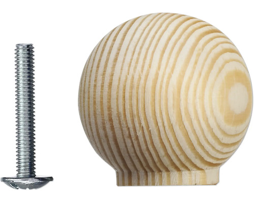 Holzmöbelknopf mit Schraube