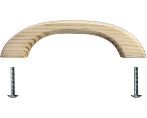 Holzbogengriff mit Schrauben