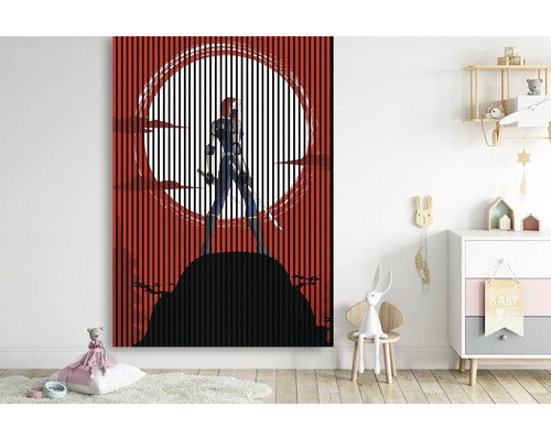 Dekorative Leinwand mit Superhelden Motiv im Kinderzimmer